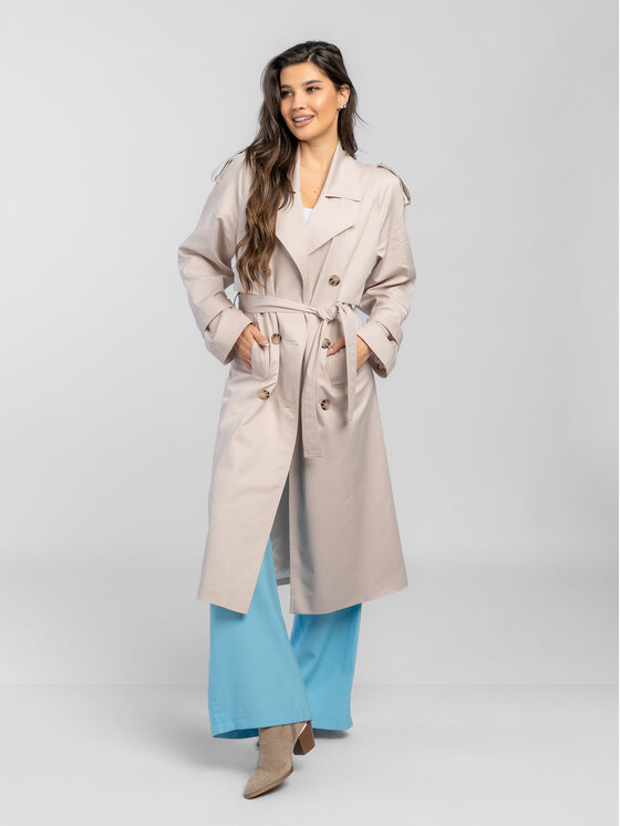 Salme Salme Trenčkot Amanda 2.0 Béžová Regular Fit