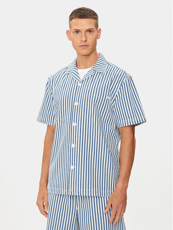 Mustang Mustang Srajca Holiday 1015343 Modra Relaxed Fit