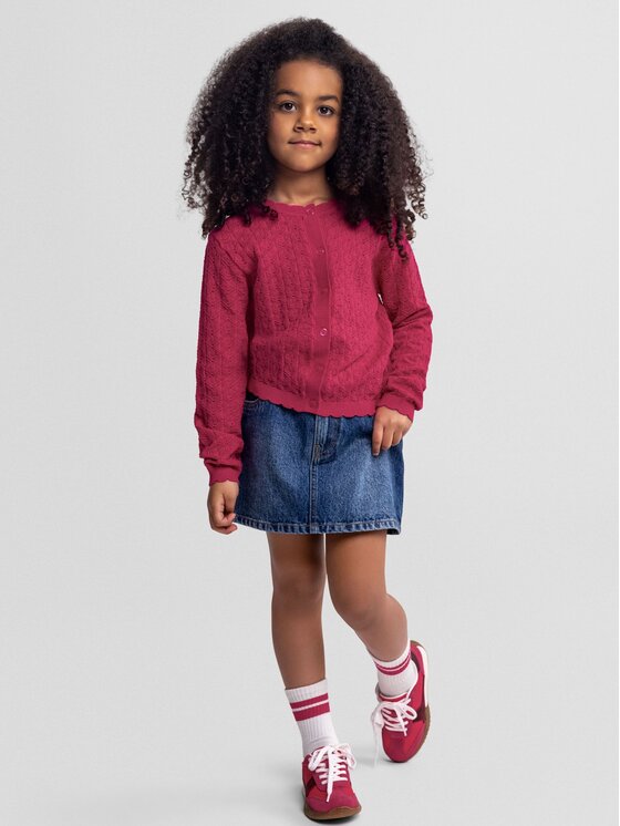 minoti minoti Kardigan 30KNIT154 Różowy Regular Fit
