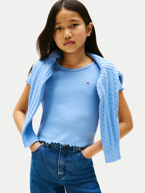 Tommy Hilfiger Tommy Hilfiger Футболка Essential KG0KG08590 Блакитний Regular Fit
