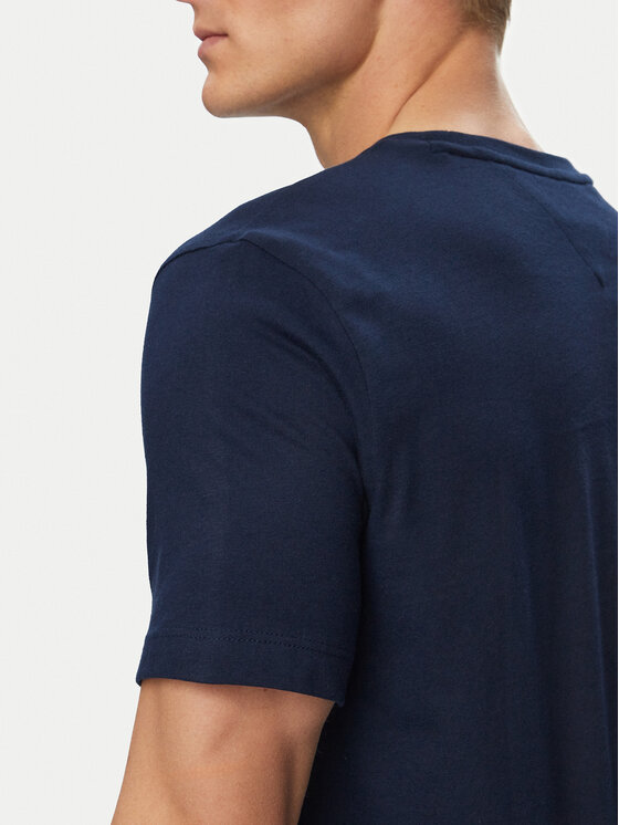 Tommy Hilfiger Tommy Hilfiger T-Shirt Ess Seasonal MW0MW39995 Granatowy Regular Fit