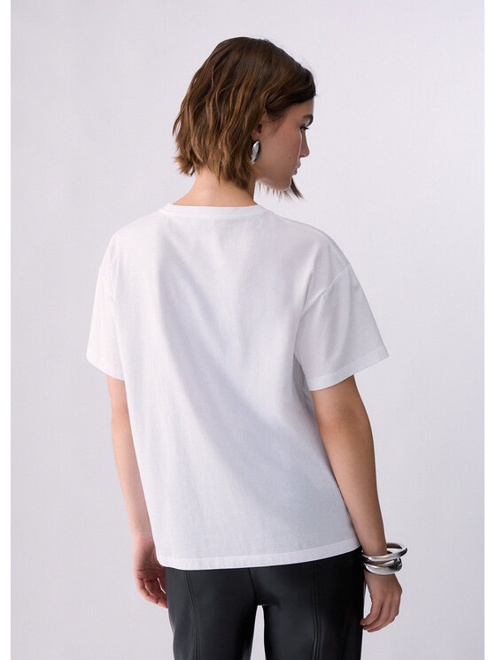 Liu Jo Liu Jo T-Shirt WF6433JS904N9951 Biały Regular Fit