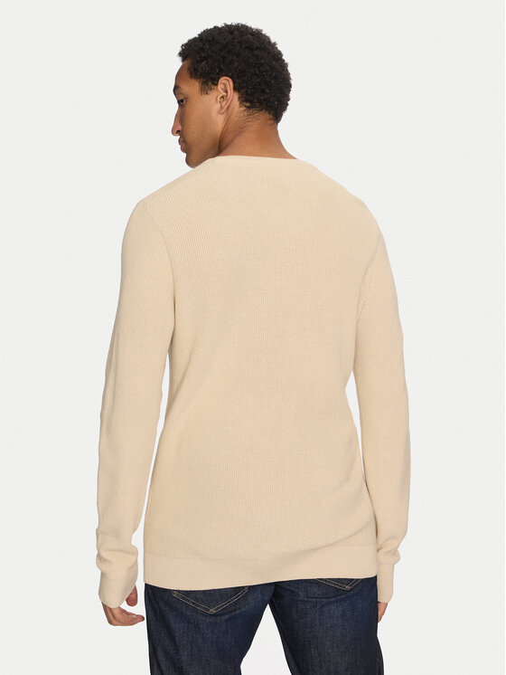 Blend Blend Sweter 20714336 Beżowy Regular Fit