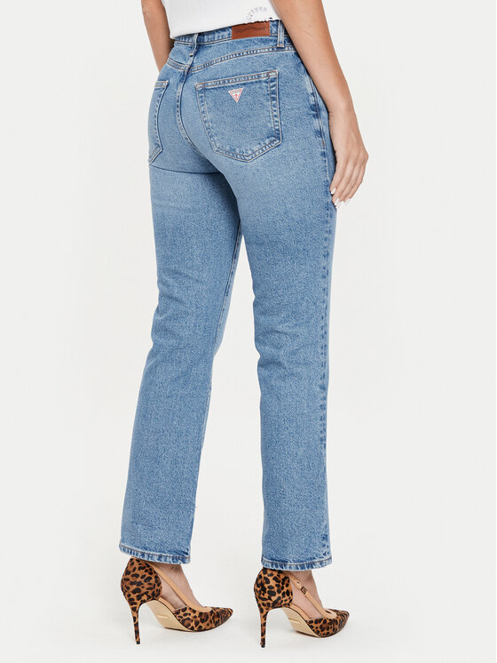 Guess Guess Jeansy W4YA98 D5CC5 Niebieski Straight Fit