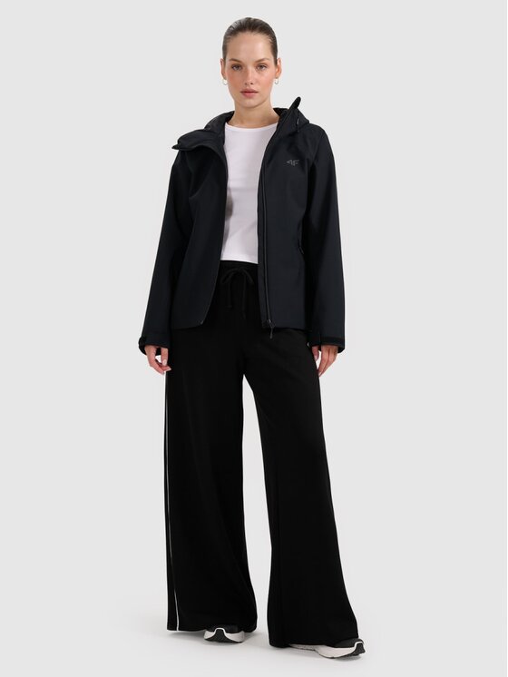 4F 4F Giacca di transizione 4FRAW25TTJAF0965-20S Nero Regular Fit