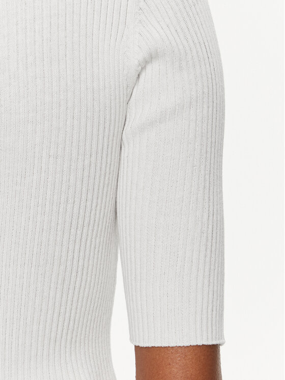 PINKO Pinko Sweter Tritone 102017 A1KW Biały Slim Fit