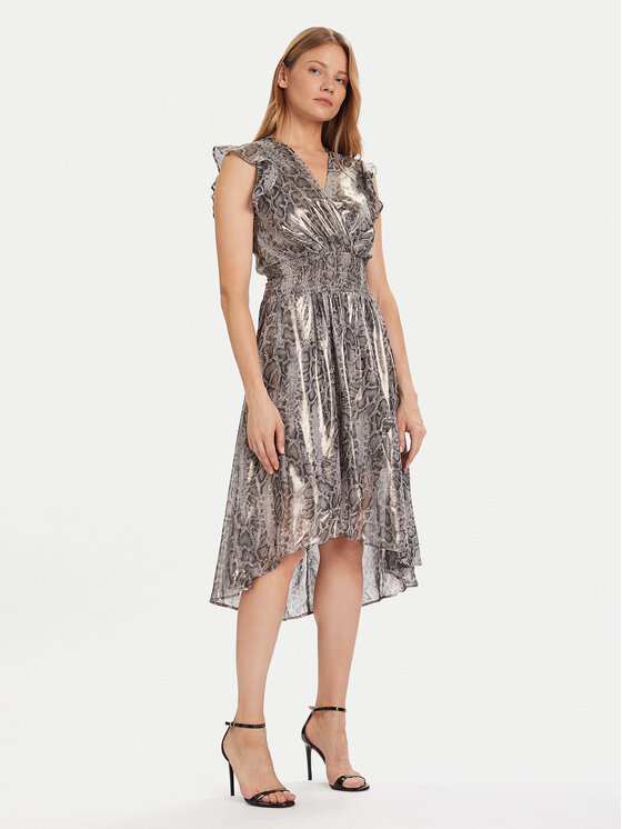 Morgan Morgan Coctailkleid 252-RCOBA.F Silberfarben Regular Fit