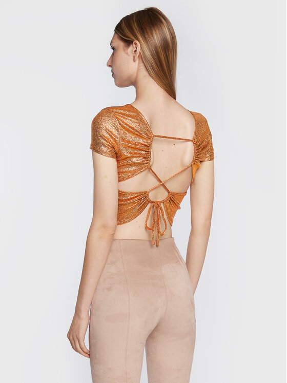 Blusa W2YP34 KB840 Oro Slim Fit
