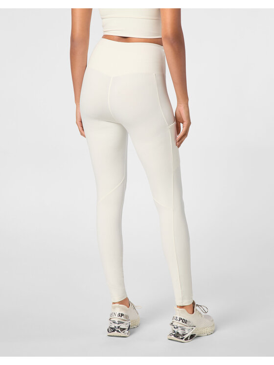 Plein Sport Plein Sport Legginsy 10187 Biały Active Fit