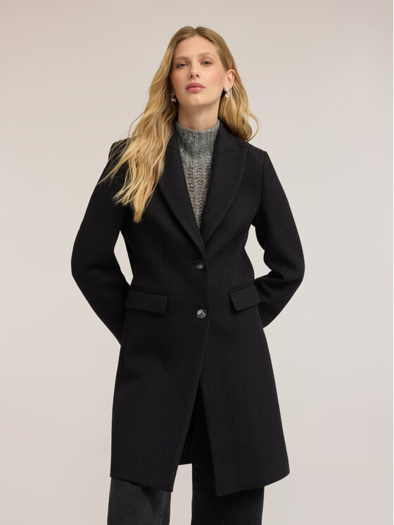 Motivi Motivi Cappotto invernale 0070Q000718N033 Nero Regular Fit