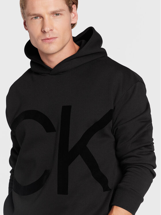 Felpa Flock Logo Comfort K10K110608 Nero Comfort