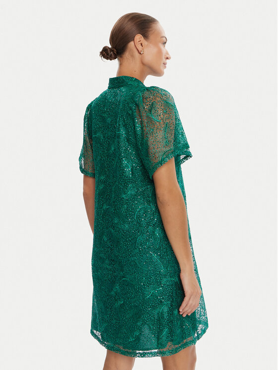 Bruuns Bazaar Bruuns Bazaar Sukienka koktajlowa Palm Philly BBW4541 Zielony Loose Fit