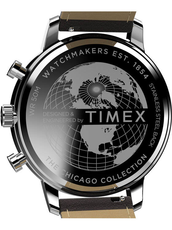 Timex Timex Zegarek TW2W76200 Brązowy