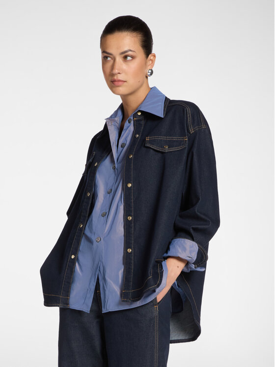 Elena Mirò Elena Mirò Camicia 5400Z000023N034 Blu Regular Fit