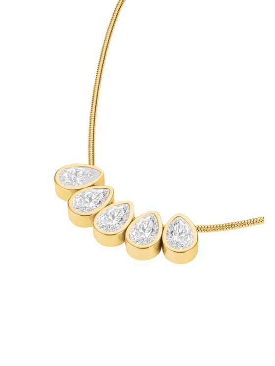 Rosefield Rosefield Naszyjnik Playful Diamonds Złoty