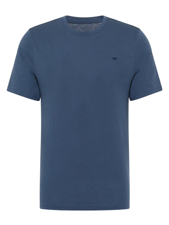 Mustang Mustang T-Shirt Style Alex Niebieski Regular Fit