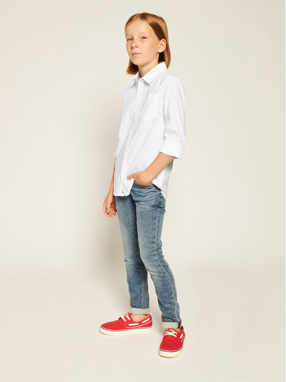 Pepe Jeans Pepe Jeans Marškiniai PB301477 Balta Regular Fit