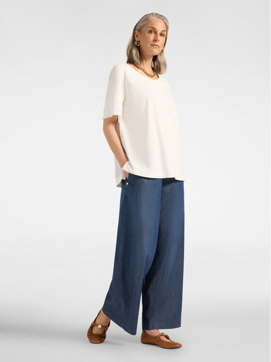 Elena Mirò Elena Mirò T-shirt G047Z000731N011 Bianco Regular Fit