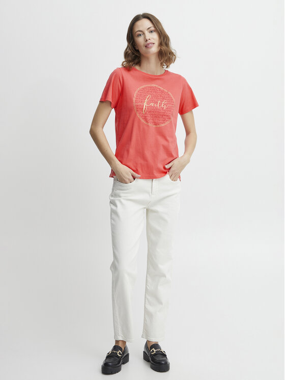 T-shirt 20611797 Corallo Regular Fit