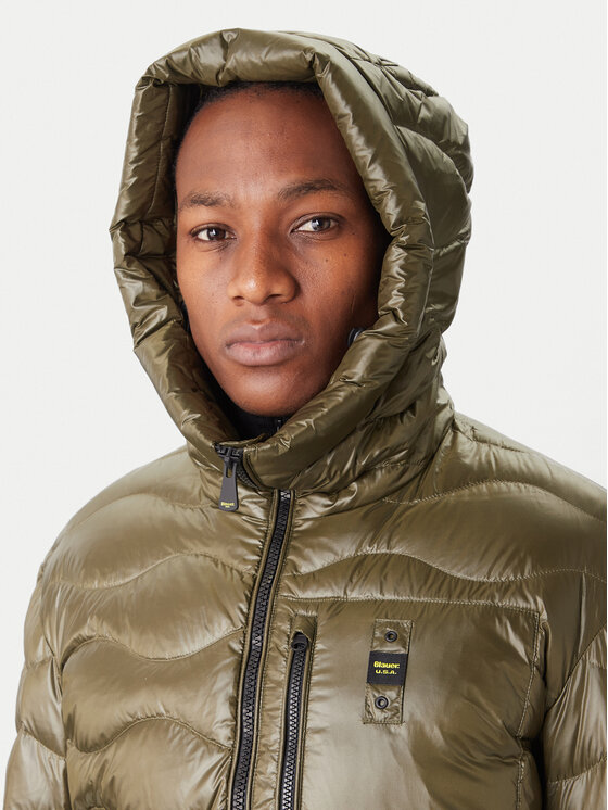 Blauer Blauer Kurtka puchowa Impermeabile 25WBLUK03068 Zielony Regular Fit