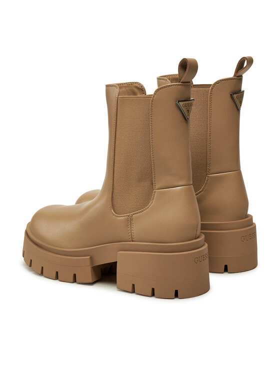 Guess Guess Боти тип челси Charlotte FLFCHT ELE10 Бежов