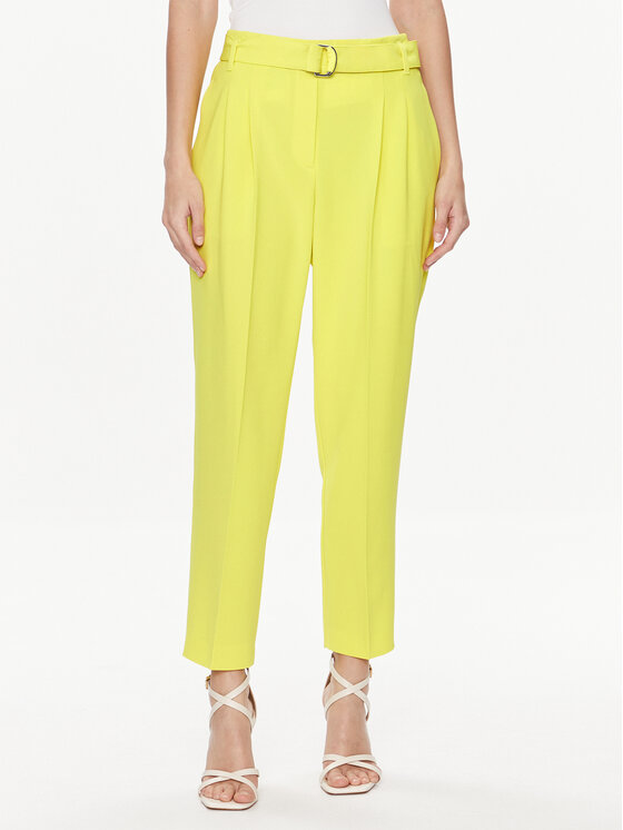 BOSS Boss Stoffhose Tapiah 50490037 Gelb Regular Fit