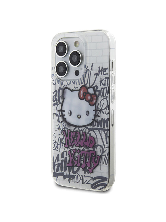 Hello Kitty Hello Kitty Etui na telefon iPhone 15 Pro Biały