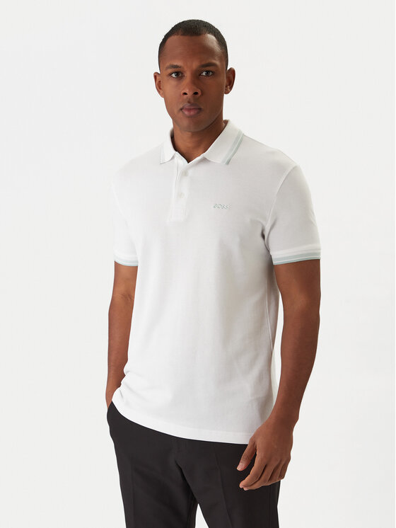 BOSS BOSS Polo Paddy 50469055 Biały Regular Fit