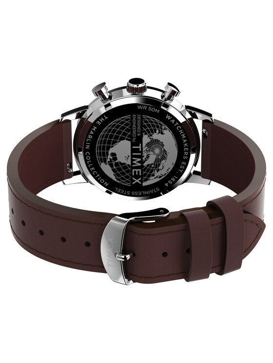 Timex Timex Zegarek TW2W10200 Brązowy