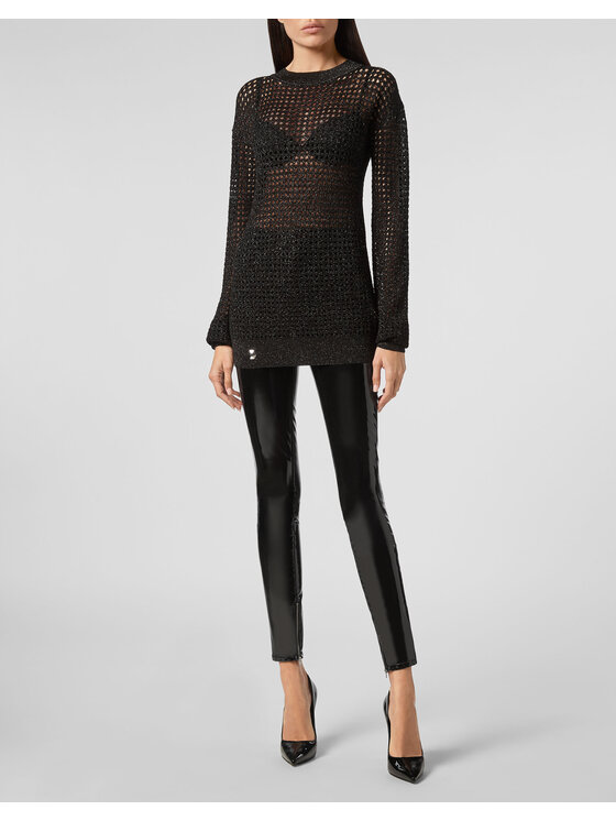PHILIPP PLEIN PHILIPP PLEIN Mikina 11243 Černá Regular Fit