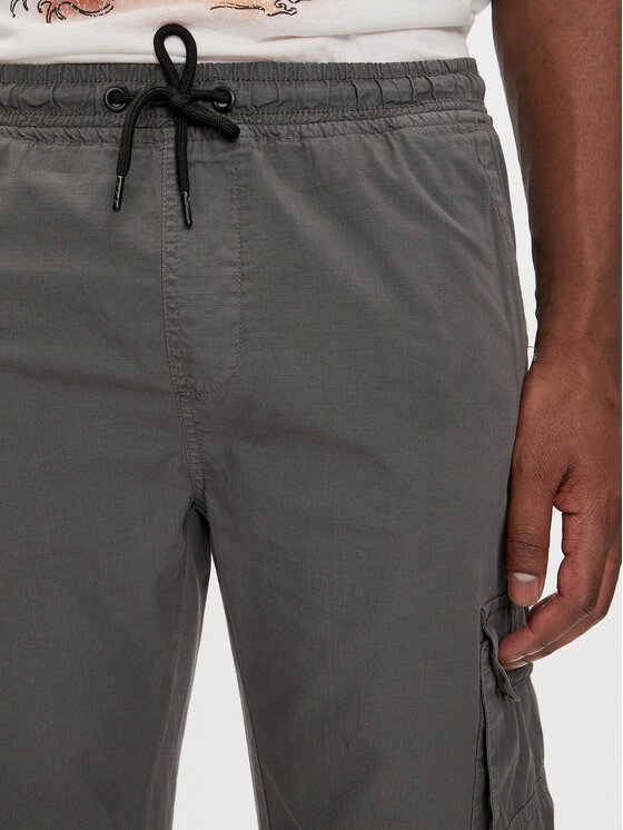 Brave Soul Brave Soul Joggers kalhoty MTR-EVANDERGRY Šedá Relaxed Fit