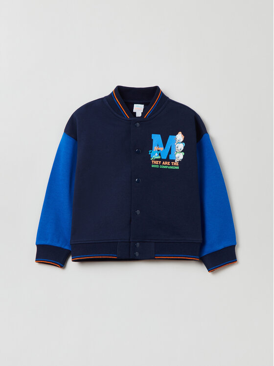 OVS OVS Μπόμπερ μπουφάν DISNEY 1707307 Σκούρο μπλε Regular Fit