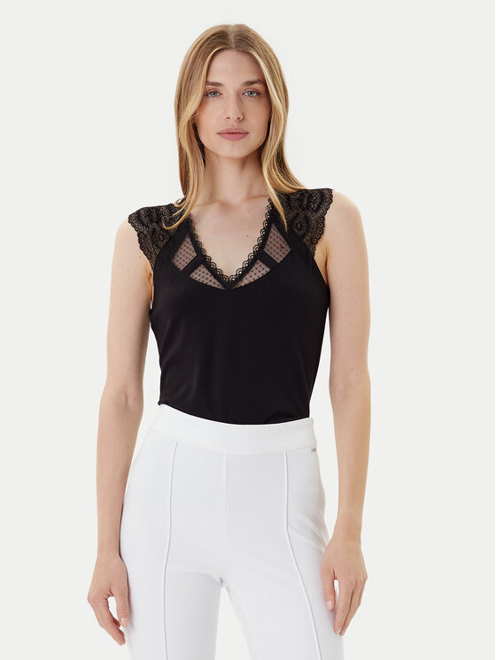 Morgan Morgan Bluse 252-DEMYL Schwarz Regular Fit