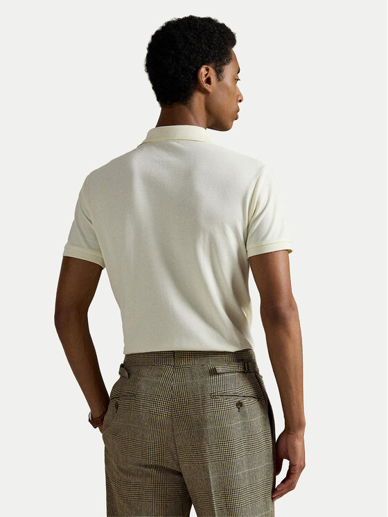 Polo Ralph Lauren Polo Ralph Lauren Тениска с яка и копчета 710534735420 Екрю Regular Fit