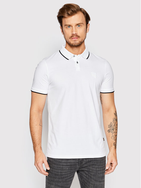 Polo Passertip 50472665 Bianco Slim Fit