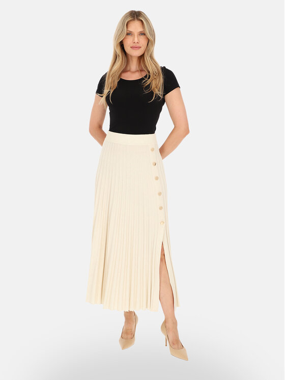 L’AF L’AF Spódnica maxi Aura Kremowy Regular Fit