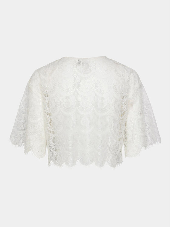 YAS YAS Blúzka Bella 26032279 Biela Regular Fit