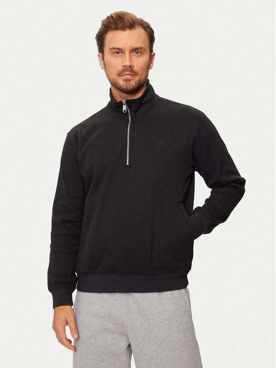 adidas adidas Bluză Trefoil Essentials IW5807 Negru Regular Fit