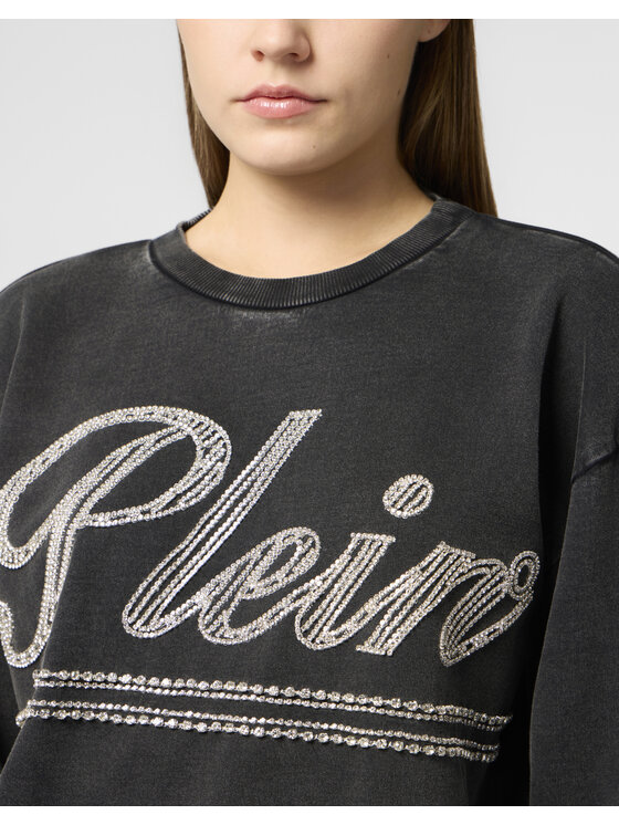 PHILIPP PLEIN PHILIPP PLEIN Bluza 29016 Czarny Regular Fit