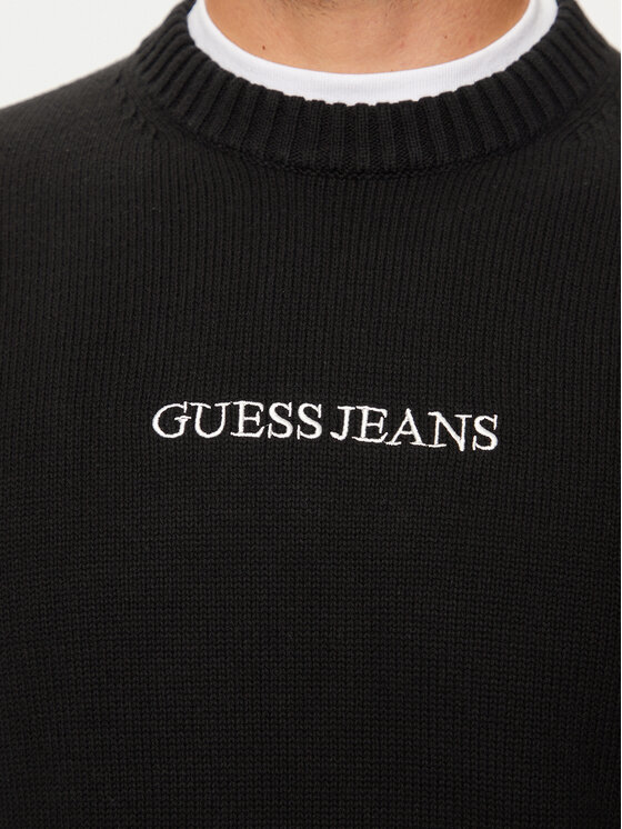 Guess Jeans Guess Jeans Džemper M4BR31 Z3HM1 Crna Regular Fit
