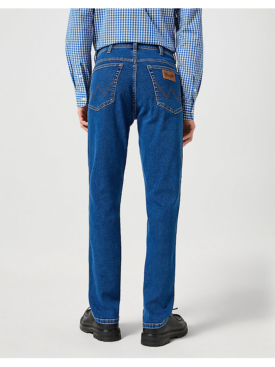 Wrangler Wrangler Jeansy TEXAS SLIM Niebieski Slim Fit