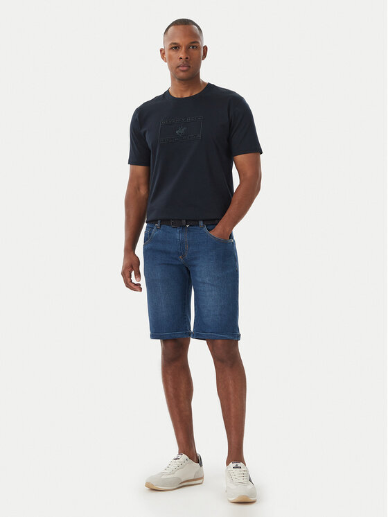 Beverly Hills Polo Club Beverly Hills Polo Club Tricou P-FW26M-TS1536 Bleumarin Regular Fit
