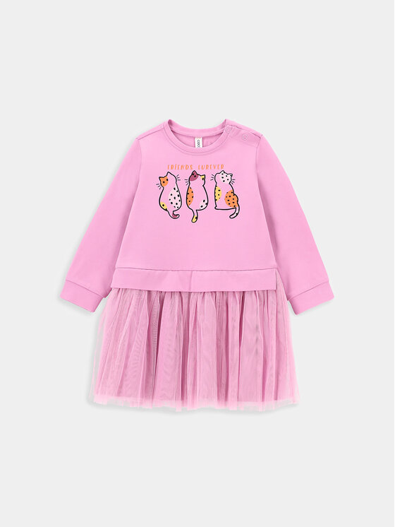 Coccodrillo Coccodrillo Трикотажна сукня WC4129102CEN Рожевий Regular Fit