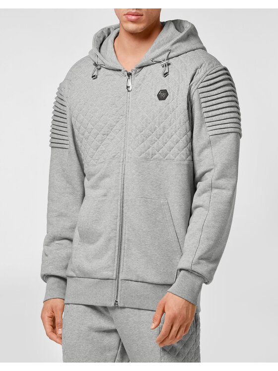 PHILIPP PLEIN PHILIPP PLEIN Sada mikina a látkové kalhoty 8859 Šedá Regular Fit