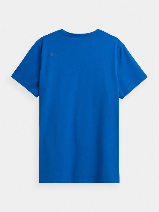 4F 4F T-Shirt TSM352 Niebieski Standard Fit