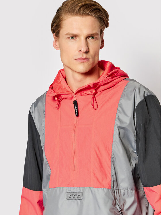 adidas adidas Anorak jakna Adventure Blocked HF4778 Siva Relaxed Fit
