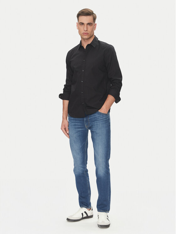 Mustang Mustang Marškiniai Canton 1016238 Juoda Slim Fit