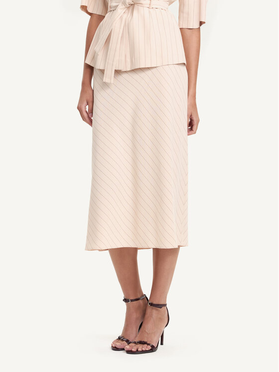 KMX KMX Spódnica trapezowa 116000001 Beżowy Flare Fit