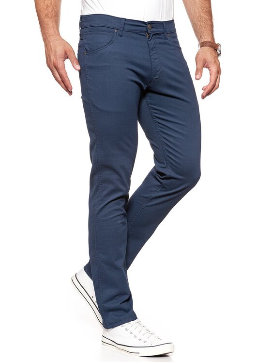 Wrangler Wrangler Pantaloni di tessuto GREENSBORO Blu Straight Fit