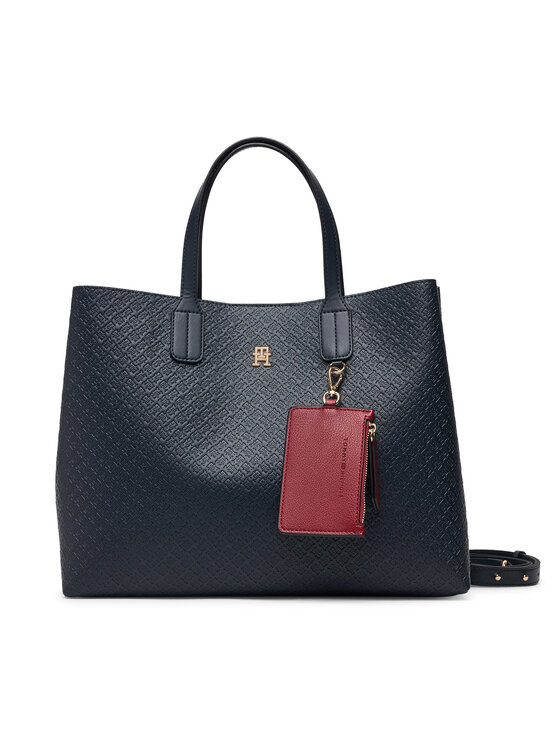 Tommy Hilfiger Tommy Hilfiger Kabelka Th Icon Satchel Mono AW0AW18923 Tmavomodrá
